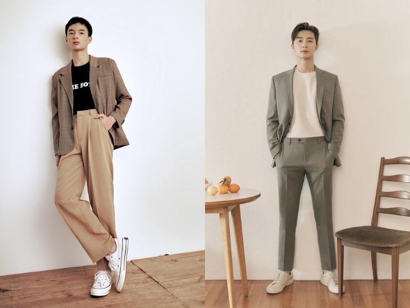 Set đồ nam đẹp, thanh lịch với áo blazer (Nguồn: Shopee Blog)