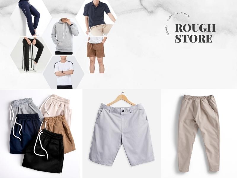 ROUGH là shop quần short kaki nam được nhiều bạn trẻ ưa chuộng (Nguồn: Shopee.vn)