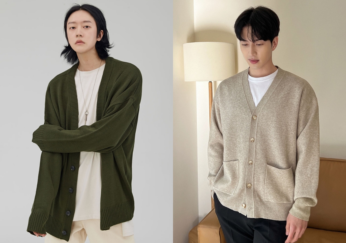 phối đồ với cardigan nam