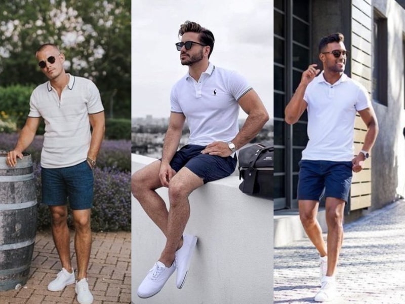 Lịch lãm và cá tính là những điều bạn có được khi phối áo polo với quần short (Nguồn: Alex Costa)