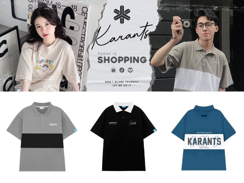 Áo polo KARANTS thiết kế phối màu đẹp mắt (Nguồn: Shopee KARANTS)