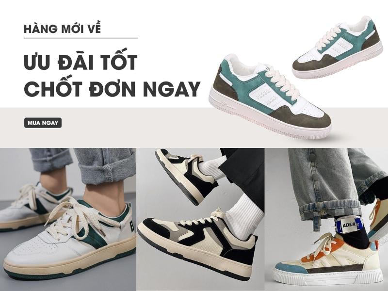 Các loại giày sneaker nam phong cách trẻ trung tại KATEZA (Nguồn: Shopee.vn và facebook KATEZA)