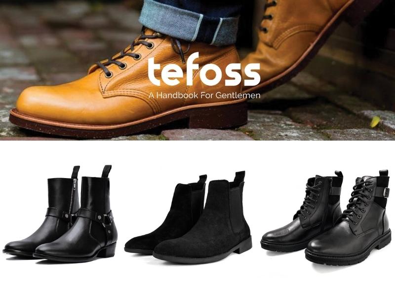 Thương hiệu Tefoss nổi bật với các mẫu boot da thật (Nguồn: shopee.vn)