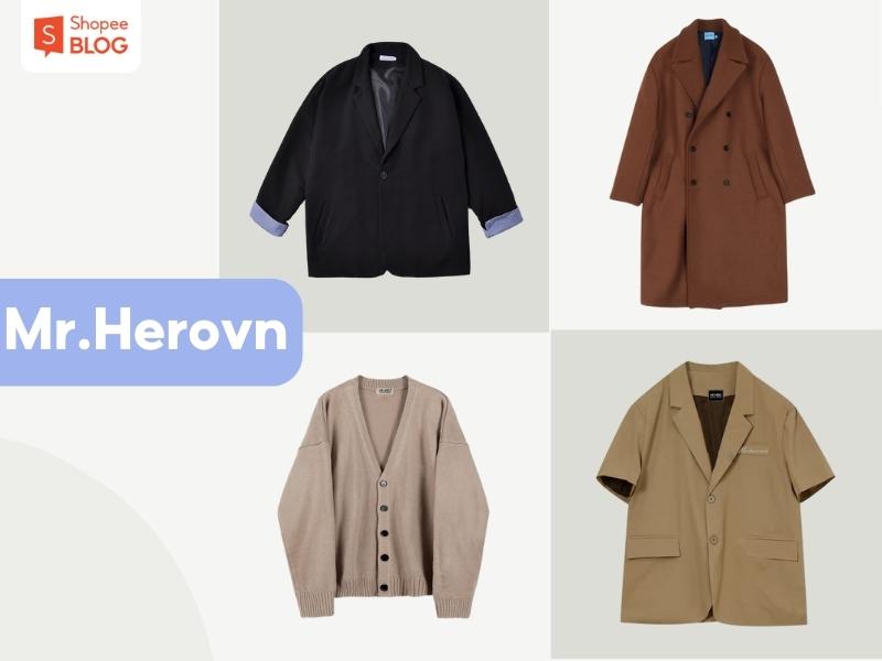 Các sản phẩm của shop thời trang Mr. Herovn (Nguồn: Shopee Blog)