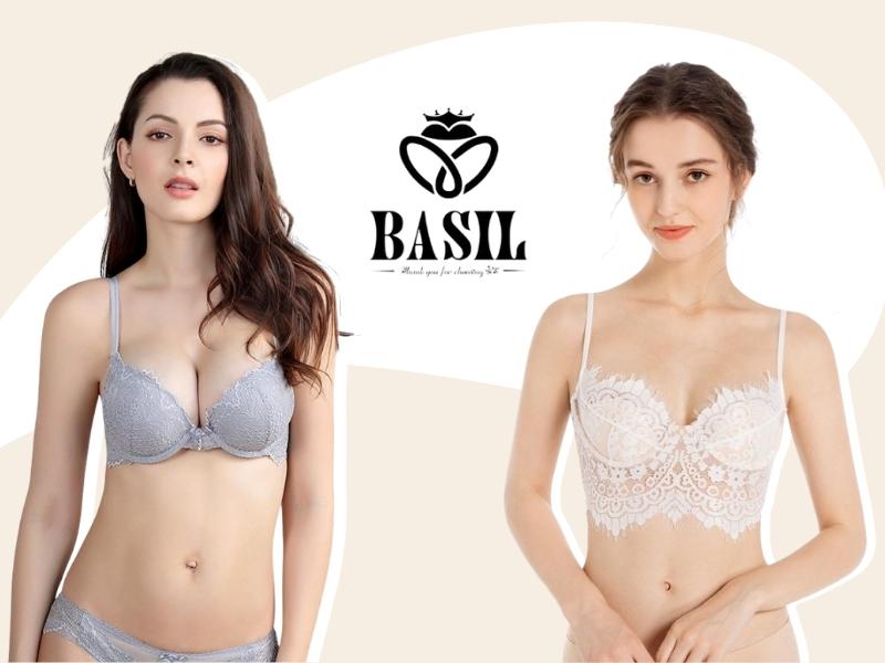 Basil nổi bật với các mẫu đồ lót vải ren. (Ảnh: Shopee)