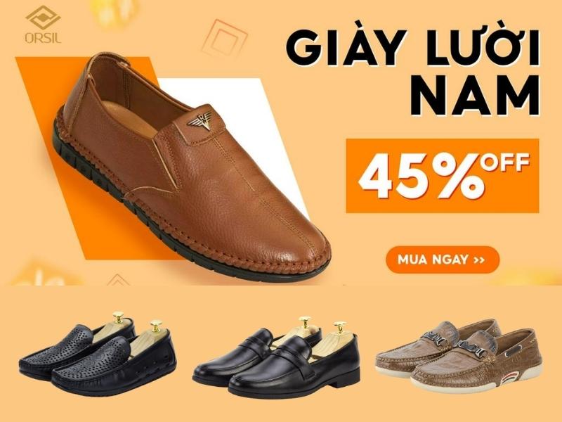 Các loại giày lười nam tại ORSIL (Nguồn: Shopee.vn)