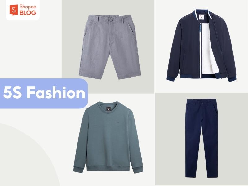 Phối đồ nam Hàn Quốc với các sản phẩm 5S Fashion (Nguồn: Shopee Blog)