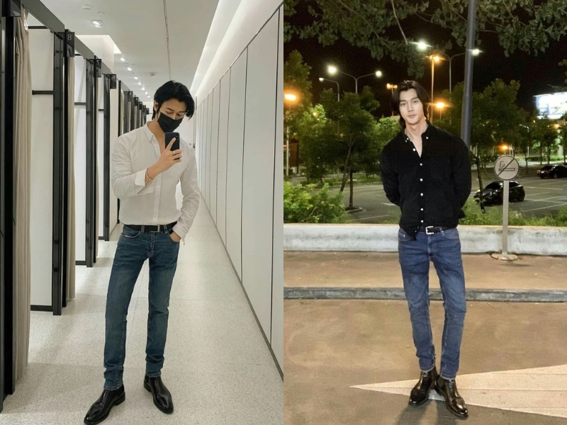 Quần skinny jean tạo hiệu ứng chân thon gọn khi phối thêm với chelsea boot (Nguồn: heavenboys)