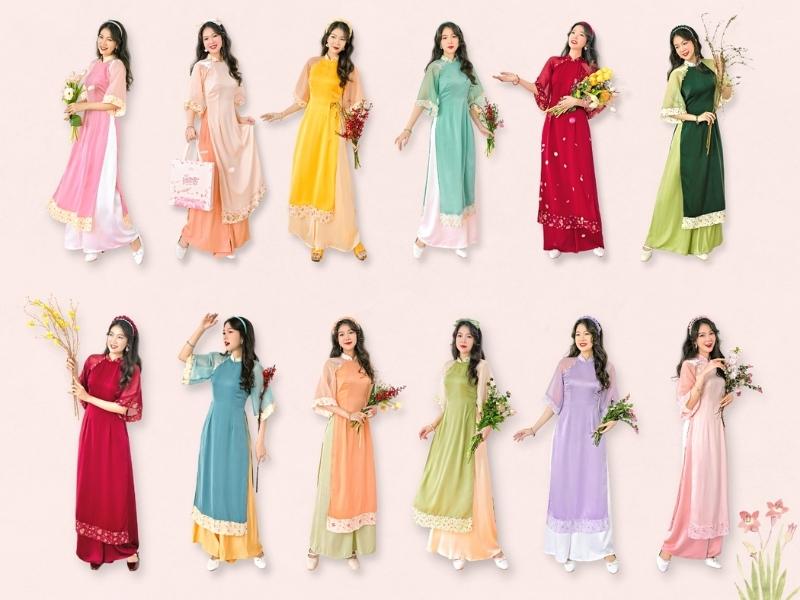 Shop Sumire Store với những mẫu áo dài cách tân nữ tính & đa dạng sắc màu (Nguồn: Shopee Blog)