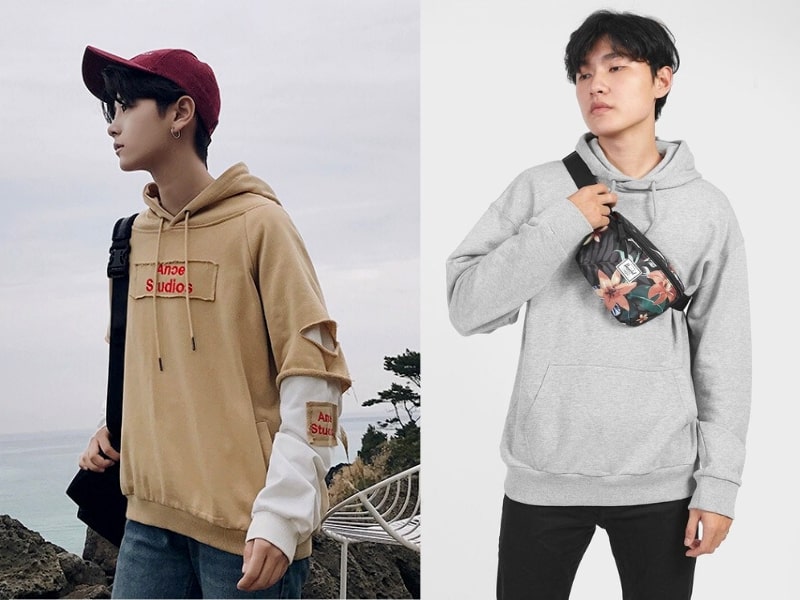 Túi đeo chéo phối với áo hoodie mang đến tổng thể trẻ trung cho người mặc (Nguồn: Yody & Thời trang Thiên Phúc)