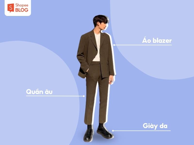 Cách phối đồ với blazer nam và quần âu