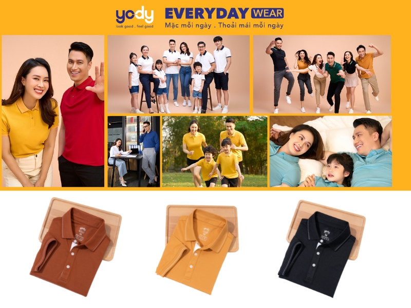 Shopee Mall của Yody với nhiều sản phẩm polo nam đa dạng (Nguồn: Shopee Yody)