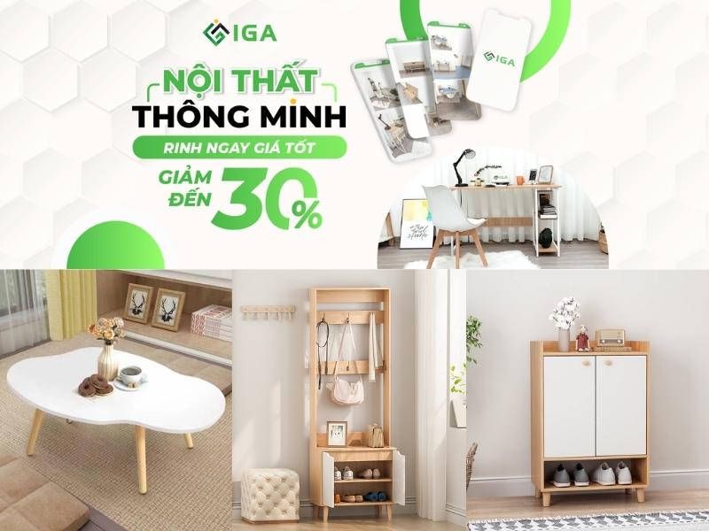 Shop IGA Nội thất thông minh (Nguồn: Shopee Blog)