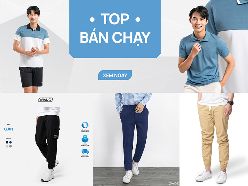 Các sản phẩm cool ngầu, năng động của Aviano (Nguồn: Shopee Blog)