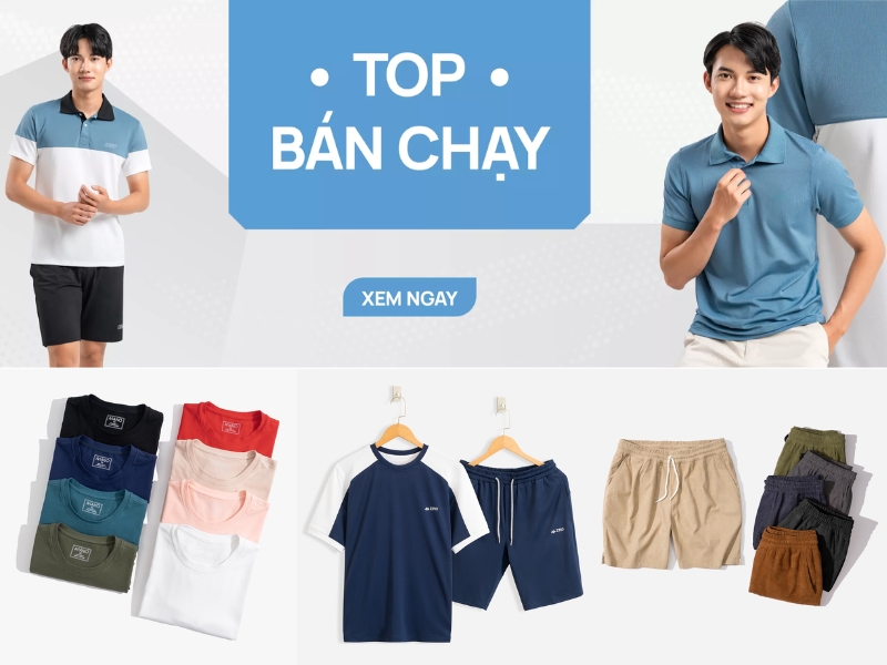 Zero Sports chuyên cung cấp các trang phục thể thao nam (Nguồn: Shopee Blog)