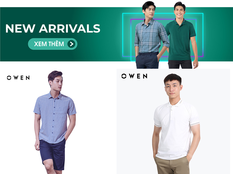 Trang Shopee Mall của thương hiệu Owen (Nguồn: shopee.vn)