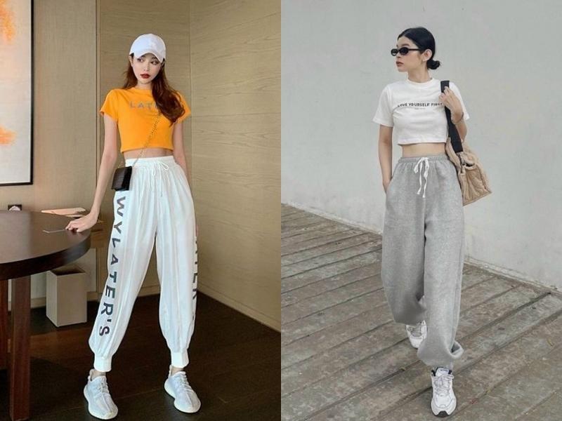 Quần jogger giúp outfit của bạn trông khỏe khoắn, năng động hơn (Nguồn: chancosvn.com và halotravel.vn)