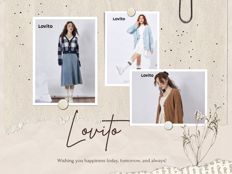 Áo cardigan của Lovito mang đến phong cách trẻ trung, đa dạng (Nguồn: Shopee Blog)