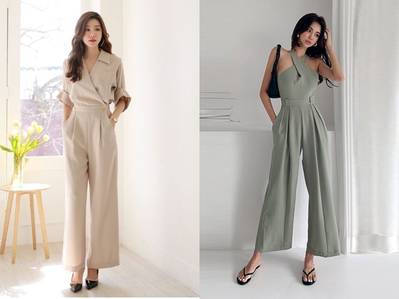 Các loại jumpsuit cũng giúp bạn trông nữ tính hơn khi phối theo style Trung Quốc (Nguồn: Chissy girl/pinterest.com)