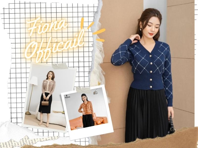 Áo cardigan của Fiona mang đến phong cách trưởng thành, tinh tế (Nguồn: Shopee Blog)