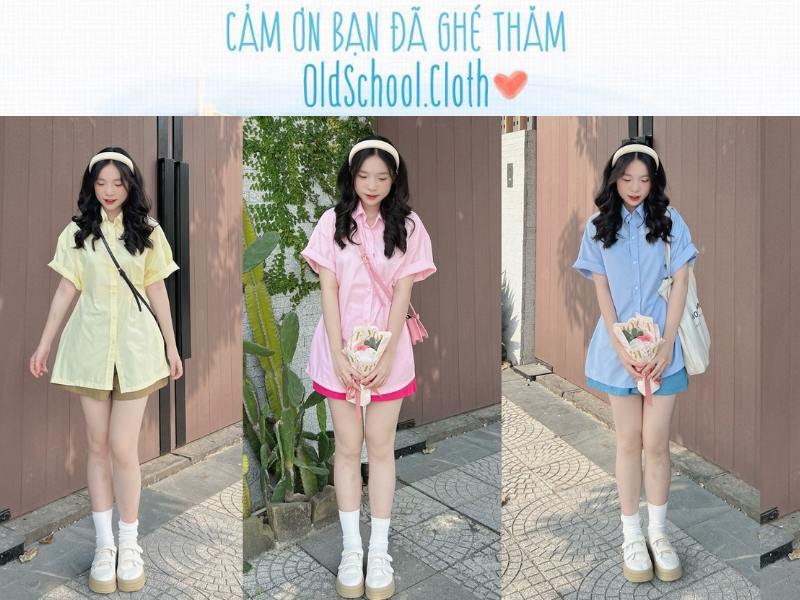 Oldschool Cloth mang đến nhiều mẫu áo sơ mi giá rẻ, chất lượng (Nguồn: Oldschool Cloth)