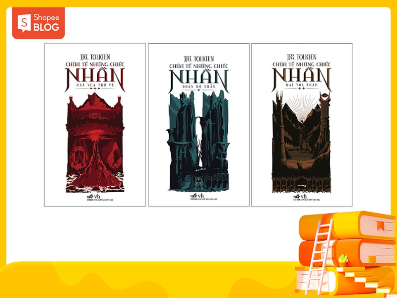 Bộ sách Chúa tể của những chiếc nhẫn của tác giả J. R. R. Tolkien (Nguồn: Shopee Blog)