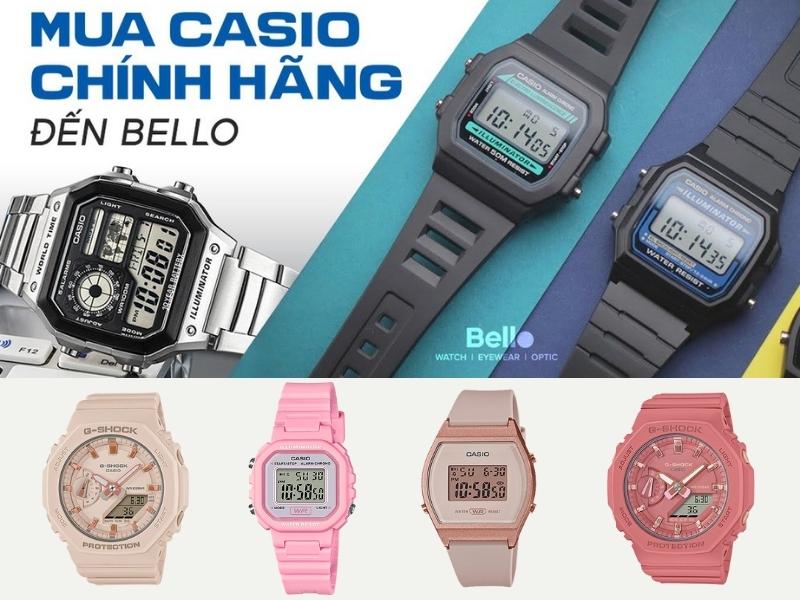 Bello là shop chuyên phân phối đồng hồ Casio chính hãng (Nguồn: shopee.vn)