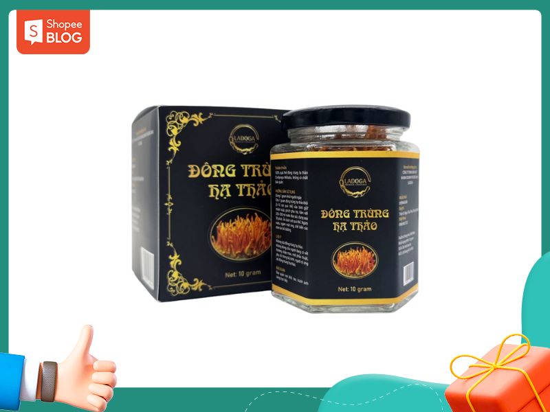 Đông trùng hạ thảo có tác dụng nâng cao thể chất, giải độc gan (Nguồn: Shopee.vn)