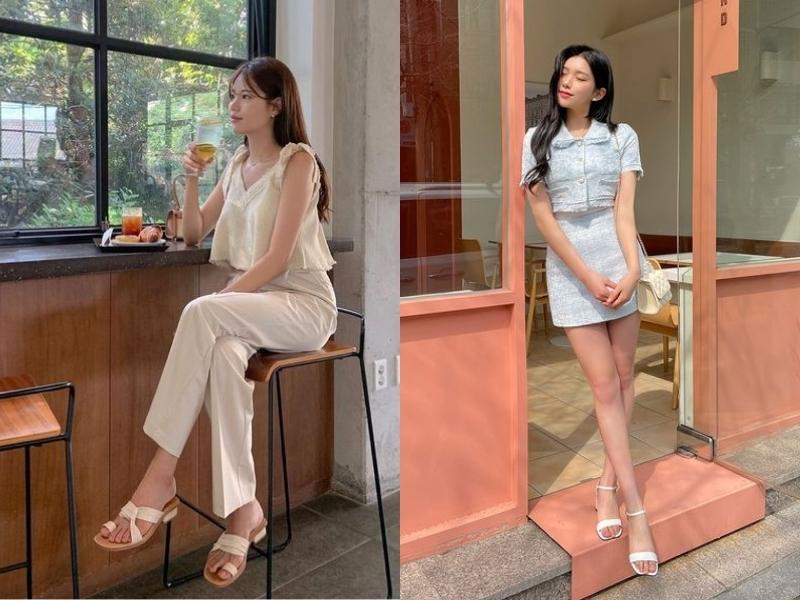 Giày sandal sẽ giúp set đồ đi chơi mùa hè của phái đẹp thêm sành điệu (Nguồn: kooding.com)