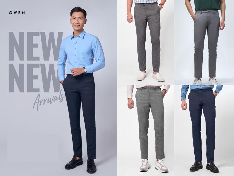 Phong cách thời trang thanh lịch khi phối đồ cùng quần kaki Owen (Nguồn: Shopee Blog)