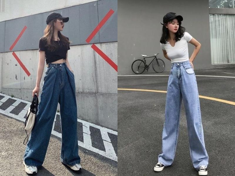 Áo croptop là item được nhiều bạn nữ lựa chọn phối đồ (Nguồn: aliexpress.com và yesstyle.com)