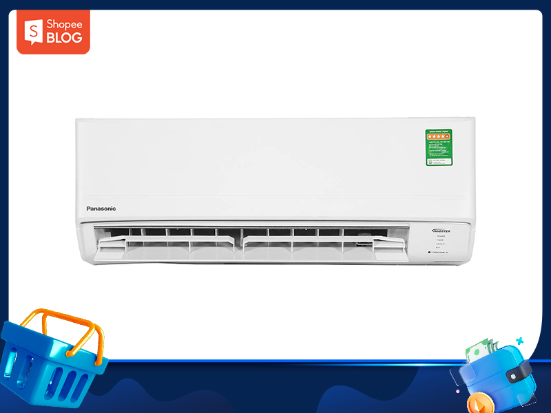 Máy lạnh tiết kiệm điện Panasonic Inverter 1 HP CU/CS-PU9XKH-8M (Ảnh:shopee.vn)