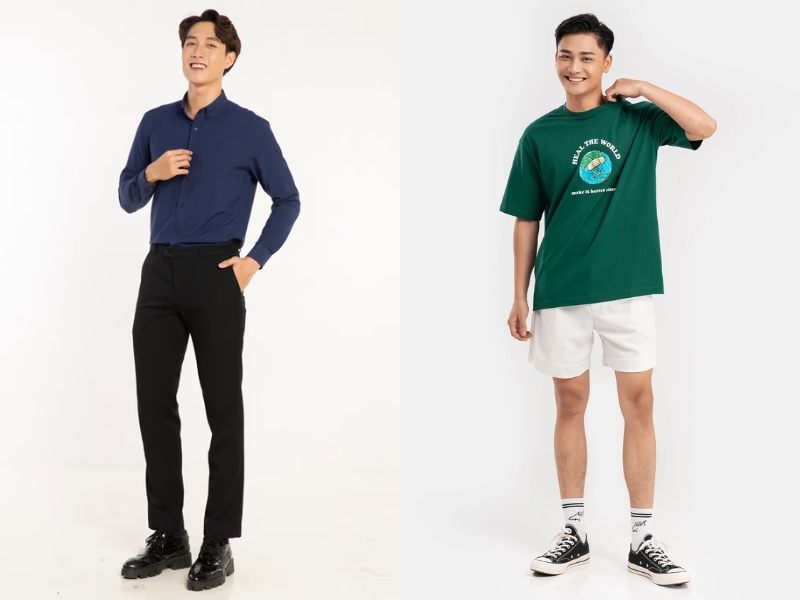 Nếu sở hữu làn da vàng, bạn có thể chọn các loại áo thun sáng màu để tôn da hơn nhé! (Nguồn: Coolmate)