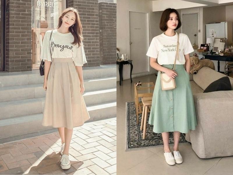 Phối đồ với chân váy dài mặc sao cho chuẩn fashionista? – COUPLE TX