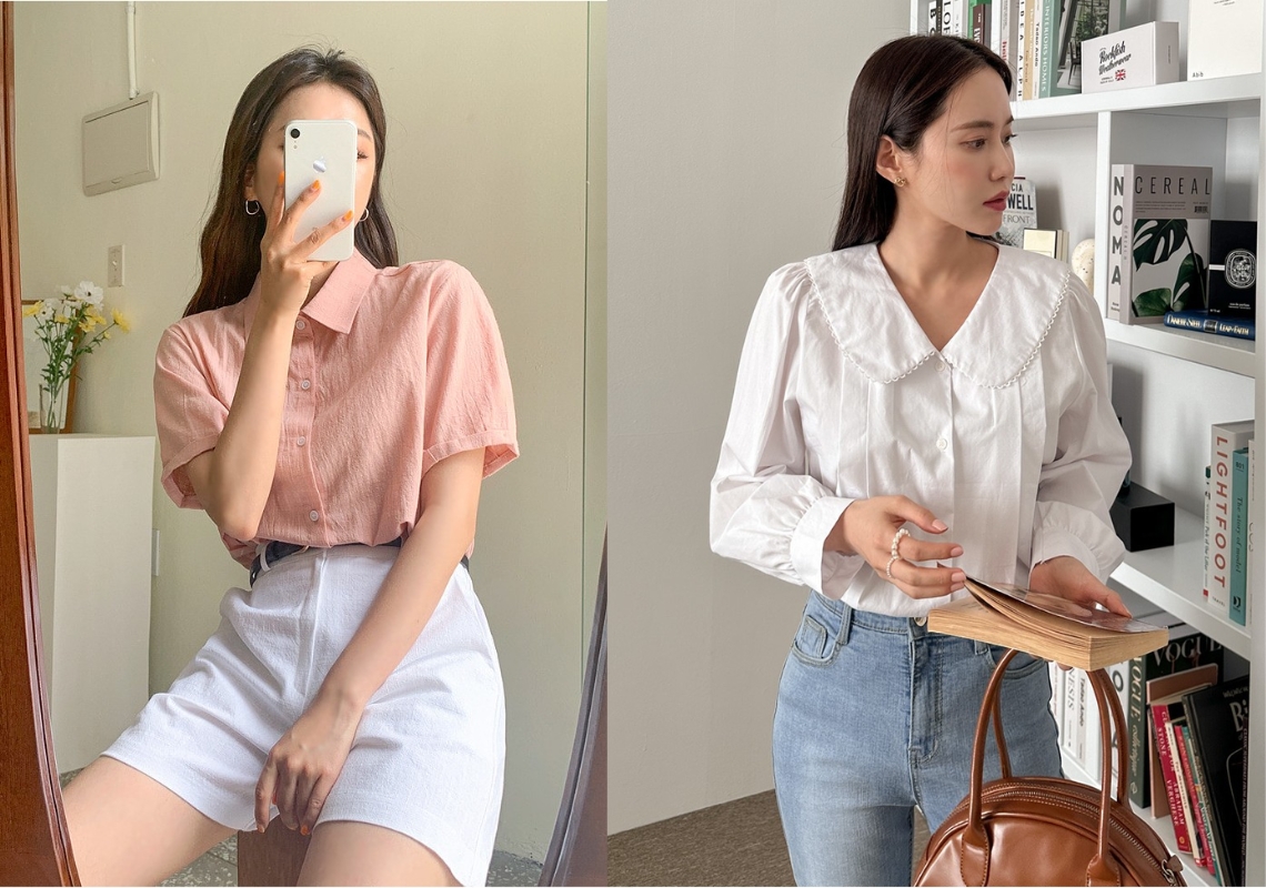 15 Cách Phối Áo Sơ Mi Form Rộng Nữ Chuẩn Fashionista