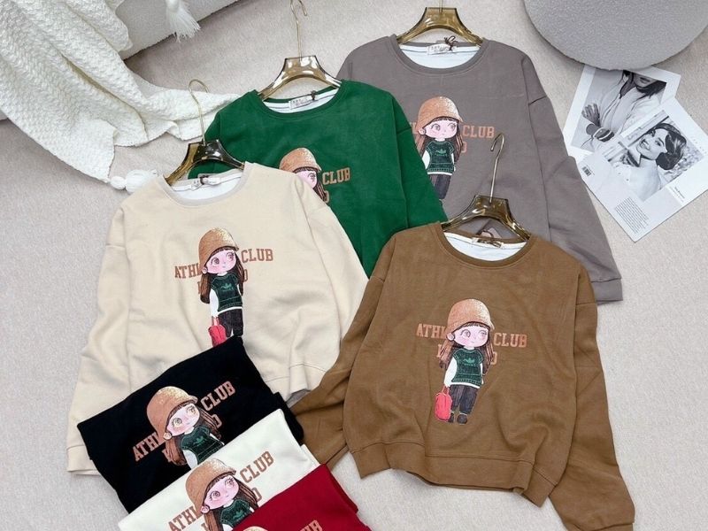 Chất liệu và kiểu dáng sweater nên đồng nhất với trang phục đi kèm (Nguồn: Bigomart) 