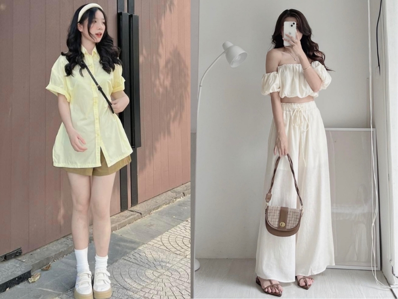 Style phối đồ mặc mùa hè (Nguồn: Shopee.vn)