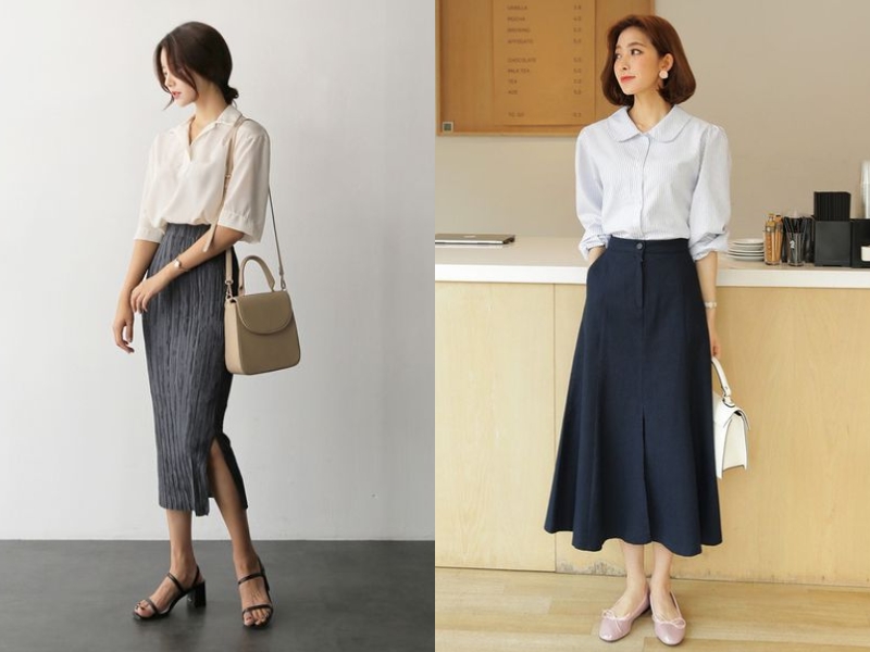 Áo sơ mi trắng cũng là lựa chọn hoàn hảo cho outfit công sở (Nguồn: lewkin.com)