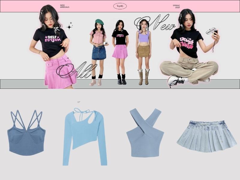 TOPTIFY là shop thời trang chuyên các sản phẩm cá tính cho nữ (Nguồn: Shopee Blog)