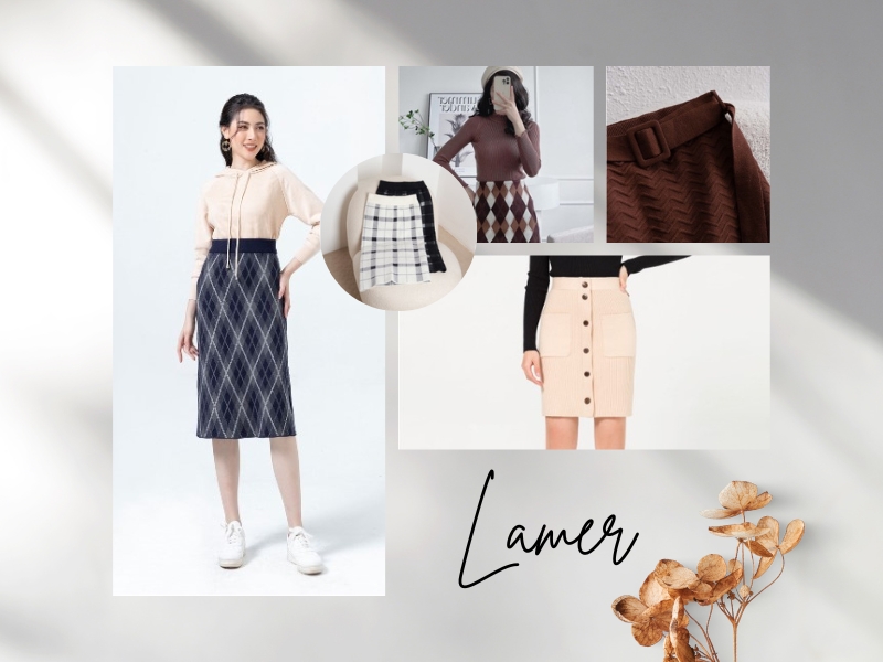 IVY moda cung cấp những mẫu chân váy len cho những bạn nữ trưởng thành, đĩnh đạc (Nguồn: Shopee Blog)