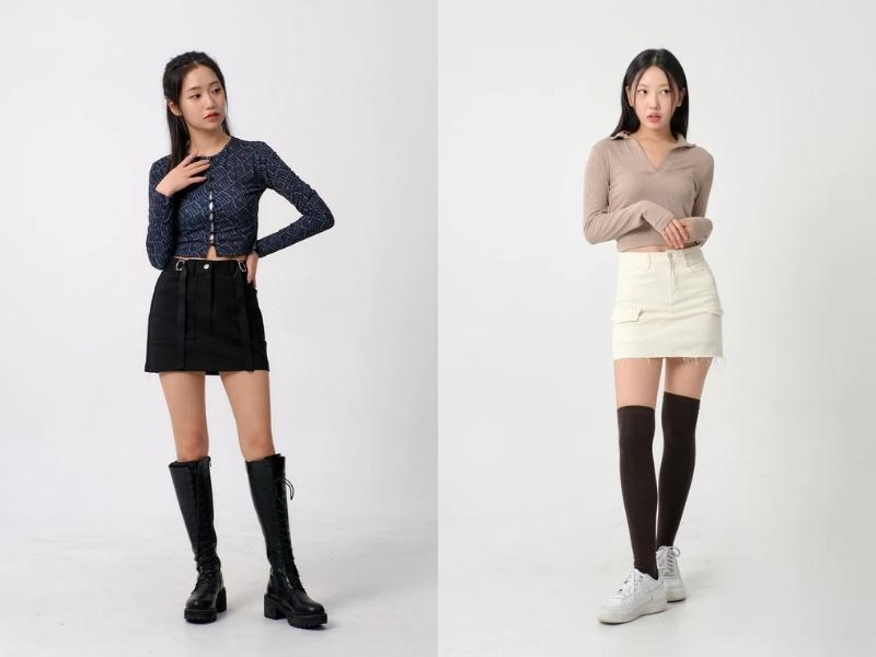 Áo croptop tay dài là một trong những item thời trang được ưa chuộng hiện nay (Nguồn: lewkin.com)