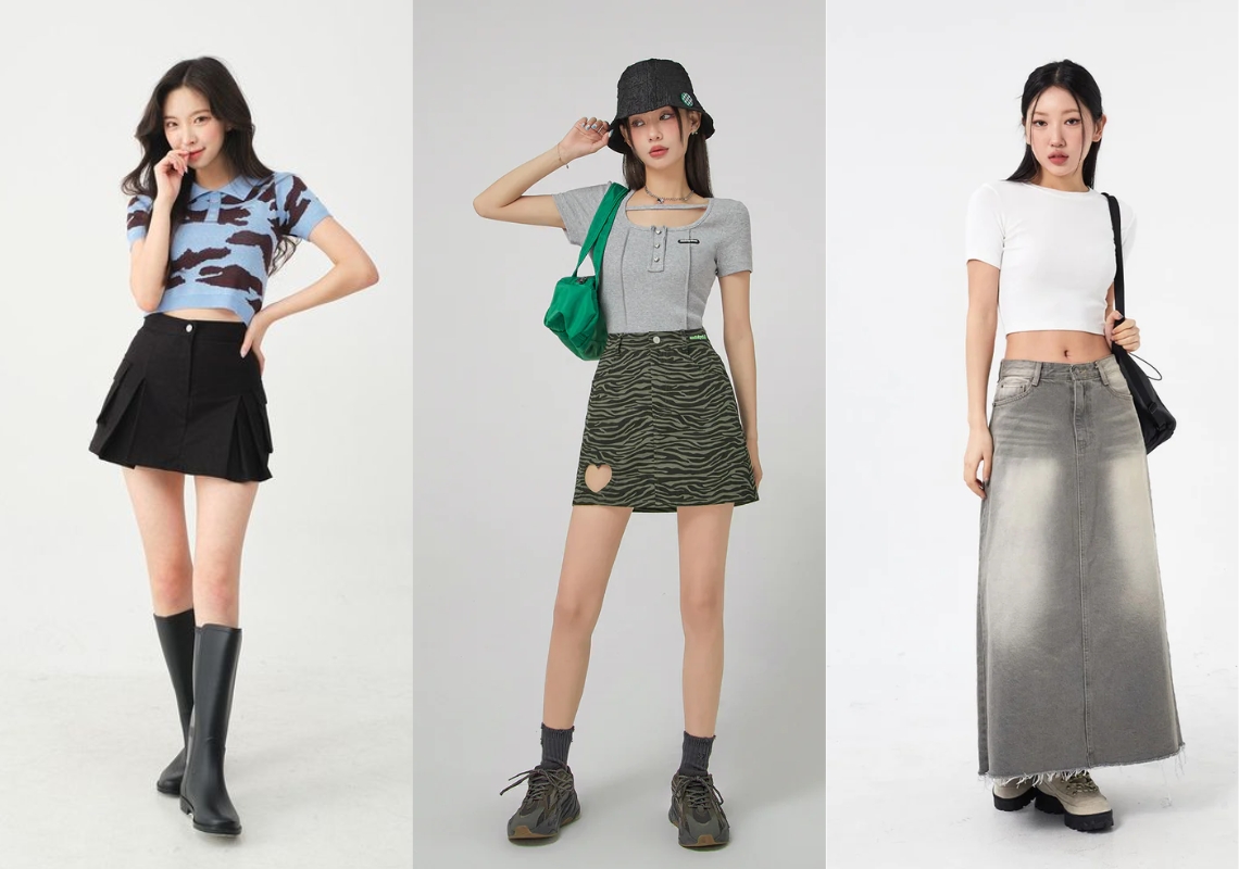 Nằm lòng 4 tips mix đồ với chân váy xòe dài nữ tính – MM Outfit