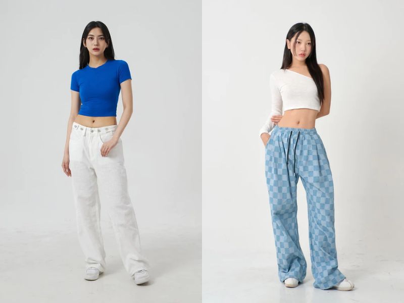 Áo croptop phù hợp phối với giày thể thao (Nguồn: lewkin.com)