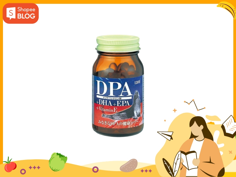 Viên uống bổ não DPA DHA EPA Vitamin E Orihiro