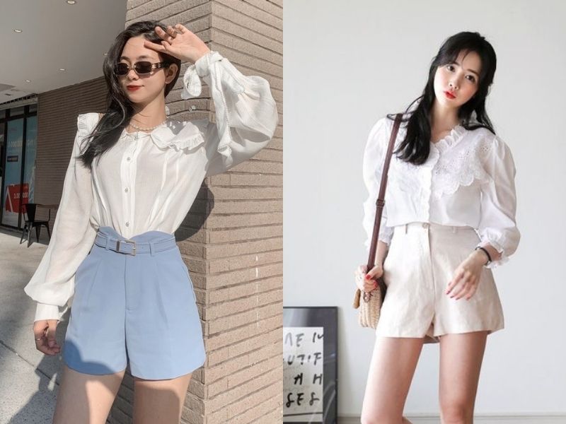 Phối đồ Quần giả váy mặc với áo gì  Festival Fashion