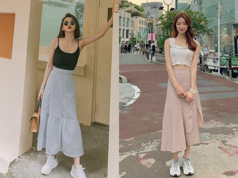 Áo hai dây giúp bạn có outfit thoải mái, trẻ trung khi diện đồ mùa hè (Nguồn: kenh14.vn)