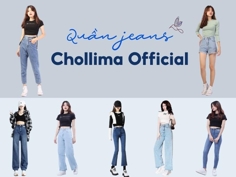 Mẫu quần jeans trẻ trung, năng động của Chollima (Nguồn: Shopee Blog)