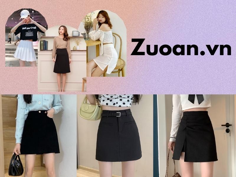 Các mẫu chân váy chữ A trẻ trung của Zuoan.vn (Nguồn: Shopee Blog)