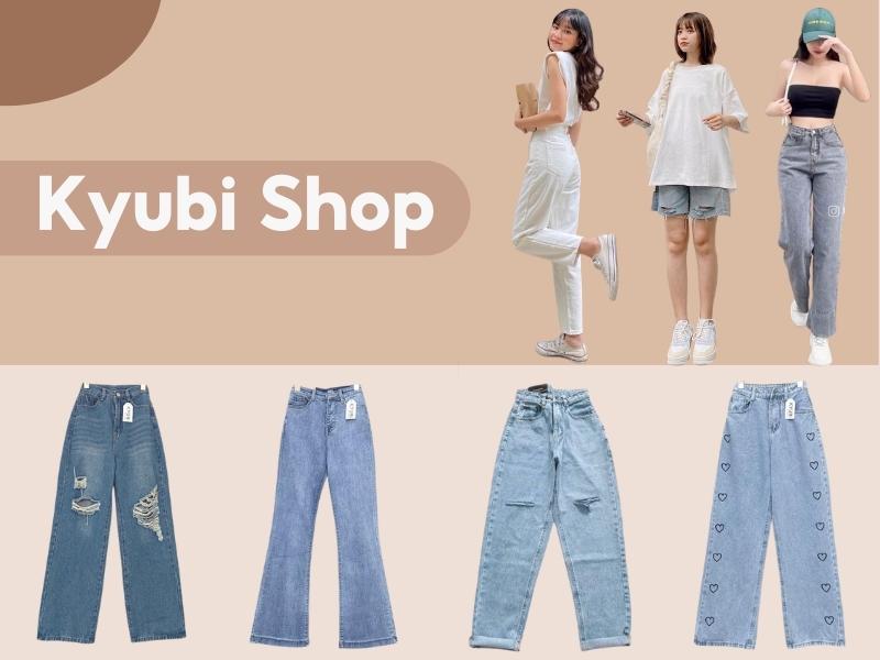 Các mẫu quần jeans nổi bật của Kyubi Shop (Nguồn: Shopee Blog)