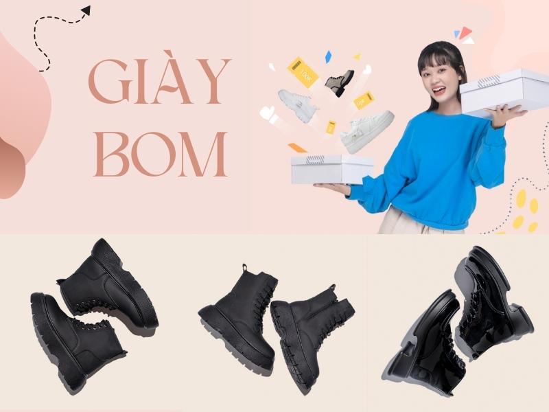 Giày BOM với nhiều mẫu giày có thiết kế trẻ trung, hiện đại (Nguồn: Shopee Blog)